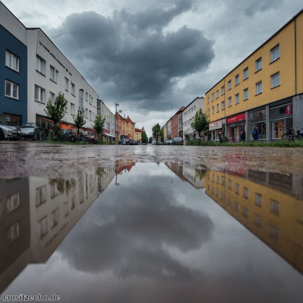 Cottbus bei Regen