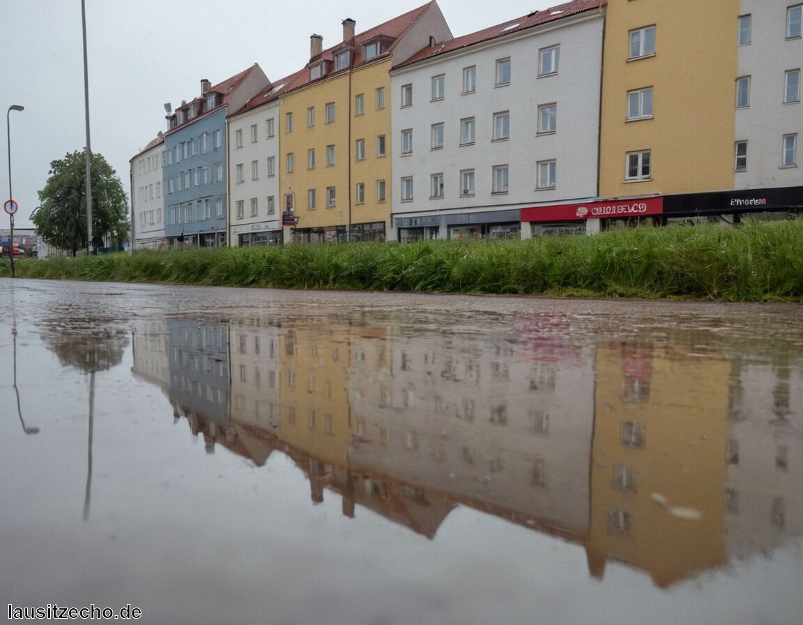 Cottbus bei Regen